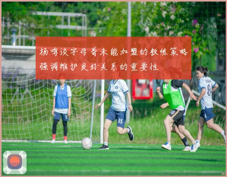 杨鸣谈字母哥未能加盟的教练策略强调维护良好关系的重要性